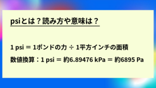 psiの読み方や意味
