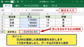 エクセルの関数ランキングで最初に覚えたい基本関数