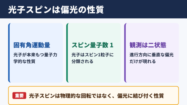 光子スピンの基本的な意味