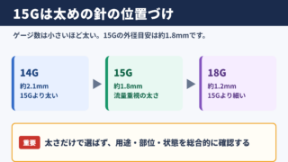 15ゲージの太さと基本的な位置づけ