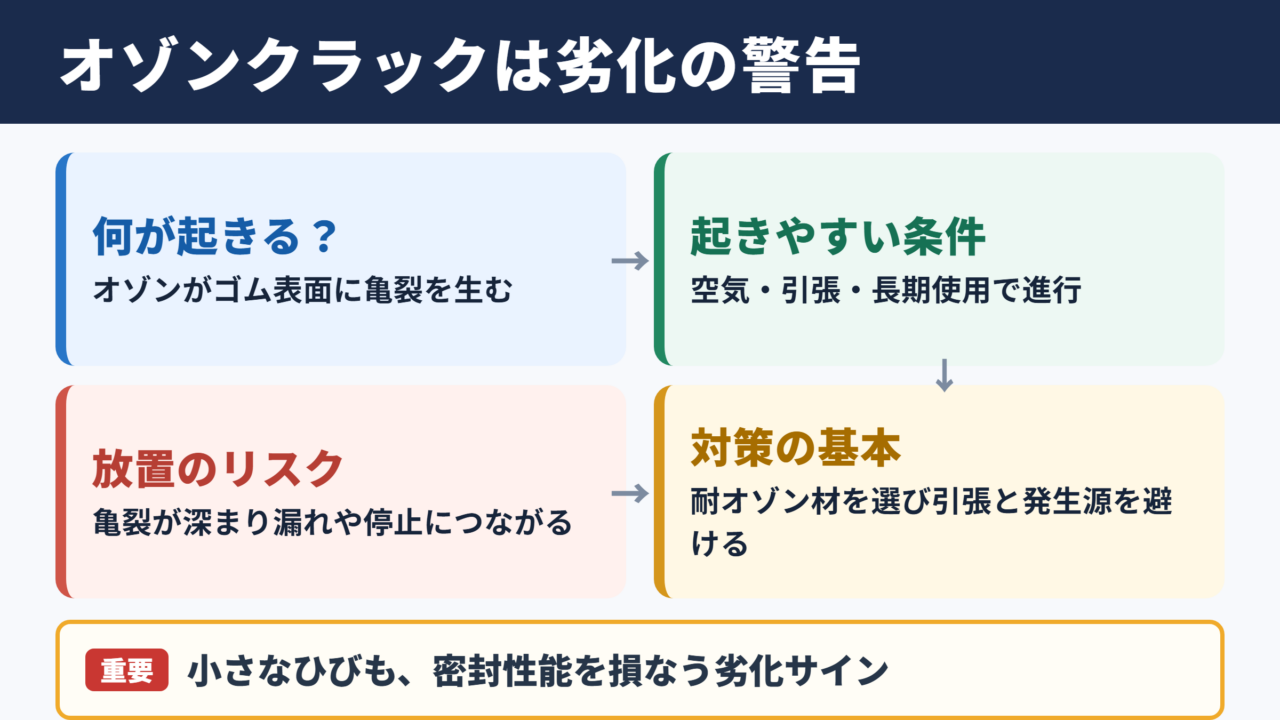 オゾンクラックの意味と結論