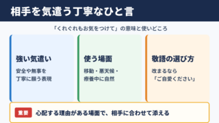 くれぐれもお気をつけての意味と基本の使い方