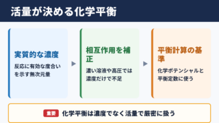 活量の意味と化学平衡における役割