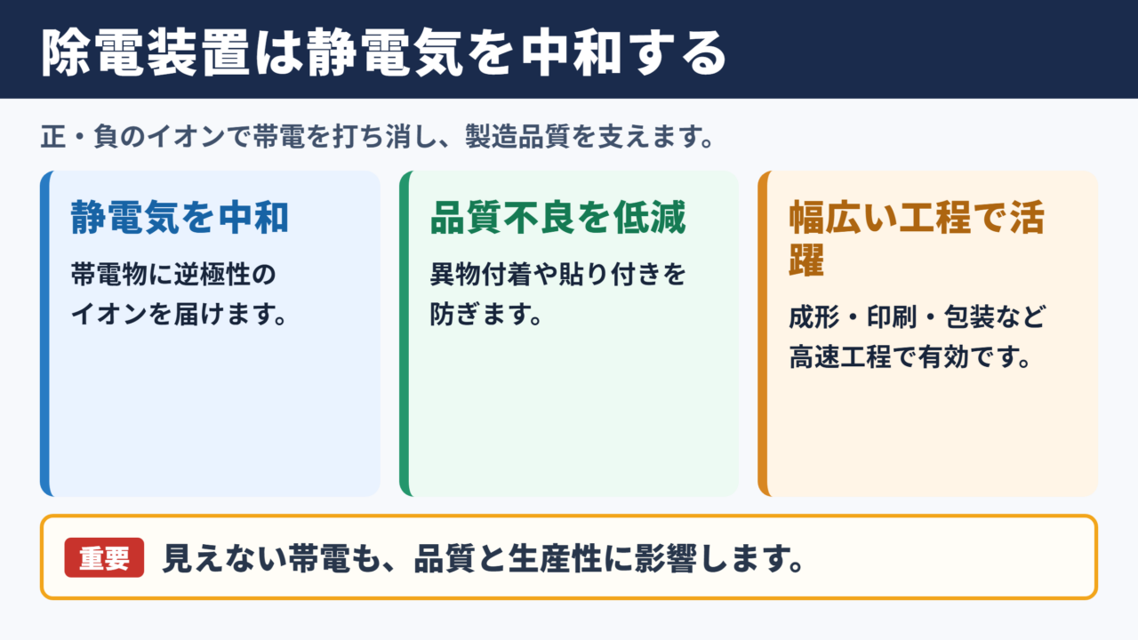 除電装置の意味と役割