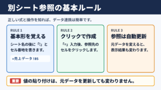 別シート参照の基本ルール