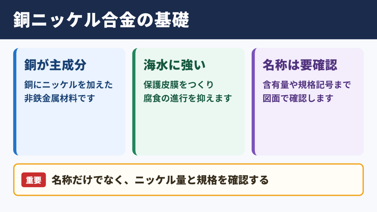 銅-ニッケル合金の意味と基本特性