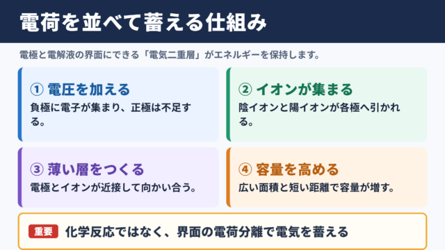 電気二重層キャパシタの原理