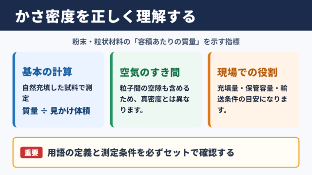 かさ密度の基本原理
